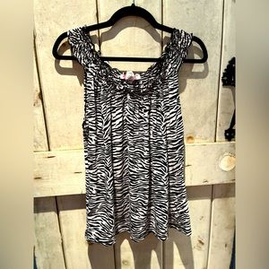 Carol Rose zebra print tank